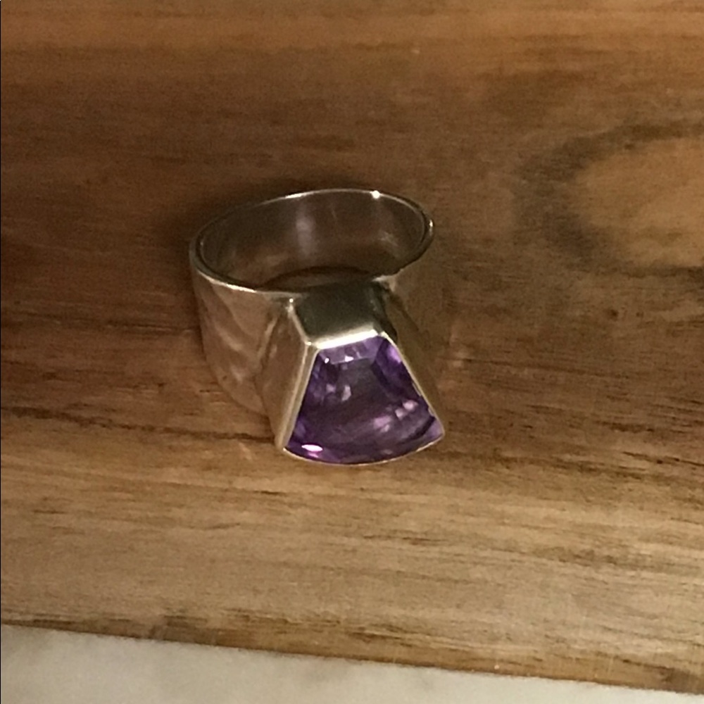 Silver and Amethyst Ring